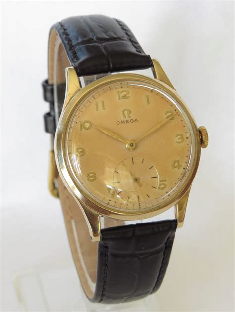 omega gents gold watches